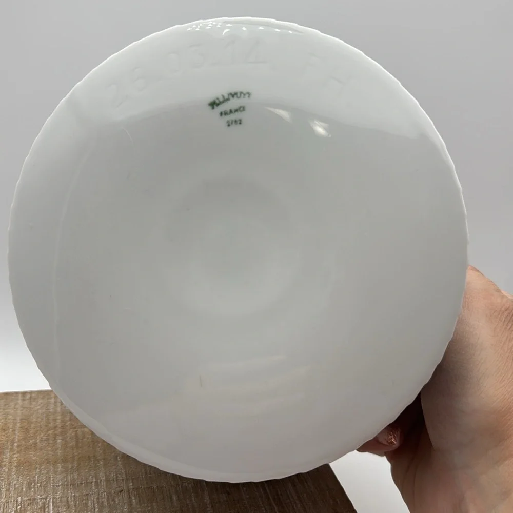 Pillivuyt Pleated White Ribbed Porcelain Souffles‎ Lot of 2